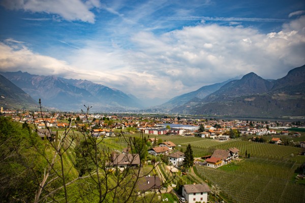 wandern bei Meran - Waalweg Lana